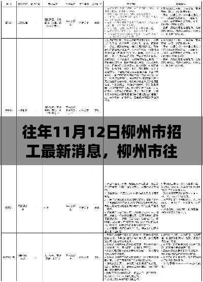 柳州市往年11月12日招工最新消息详解,最新招工消息概览