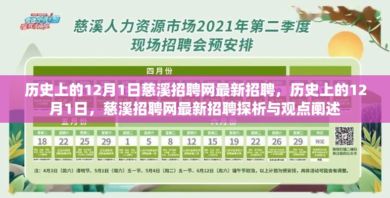 历史上的12月1日,慈溪招聘网最新招聘探析与观点阐述