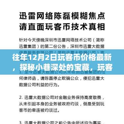 探秘小巷深处的宝藏,玩客币最新价格动向与独特小店的传奇故事(往年12月2日)