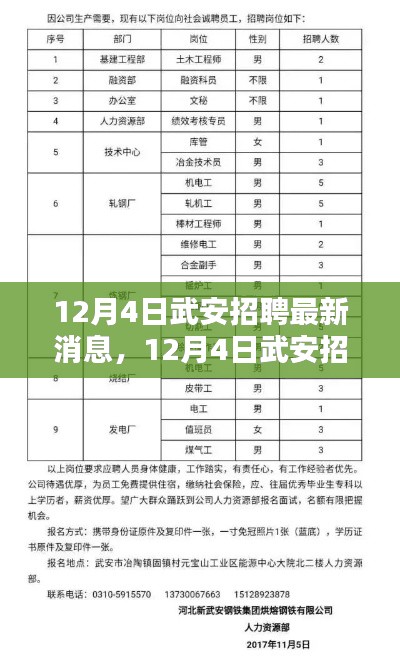 12月4日武安最新招聘消息全面评测与详细介绍