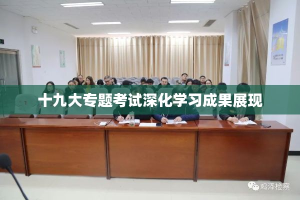 十九大专题考试深化学习成果展现