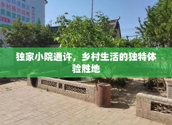 独家小院通许,乡村生活的独特体验胜地