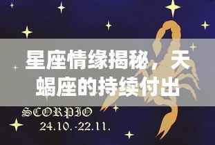 星座情缘揭秘,天蝎座的持续付出与深情厚意