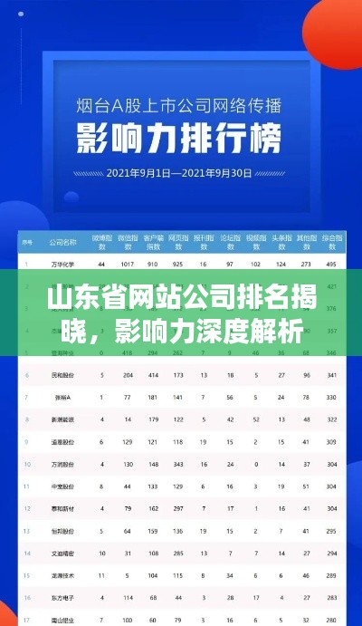 山东省网站公司排名揭晓,影响力深度解析