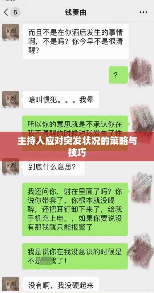 主持人应对突发状况的策略与技巧